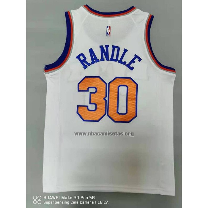 Camiseta New York Knicks Julius Randl NO 30 Association Blanco